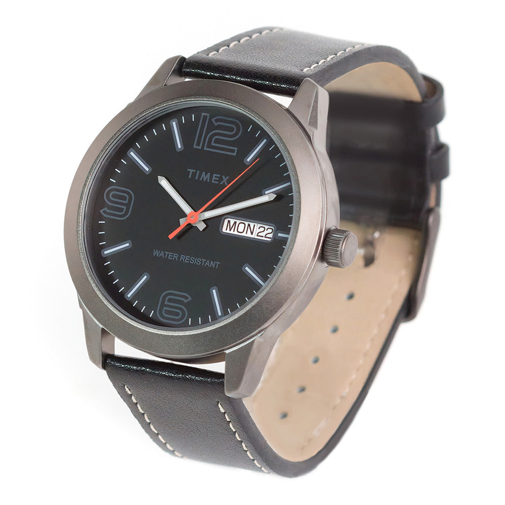 Timex Preston Day-Date 45mm Leather Band