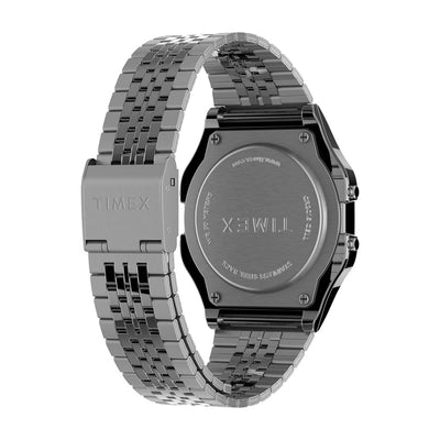 Timex T80  Digital 34mm Stainless Steel Band