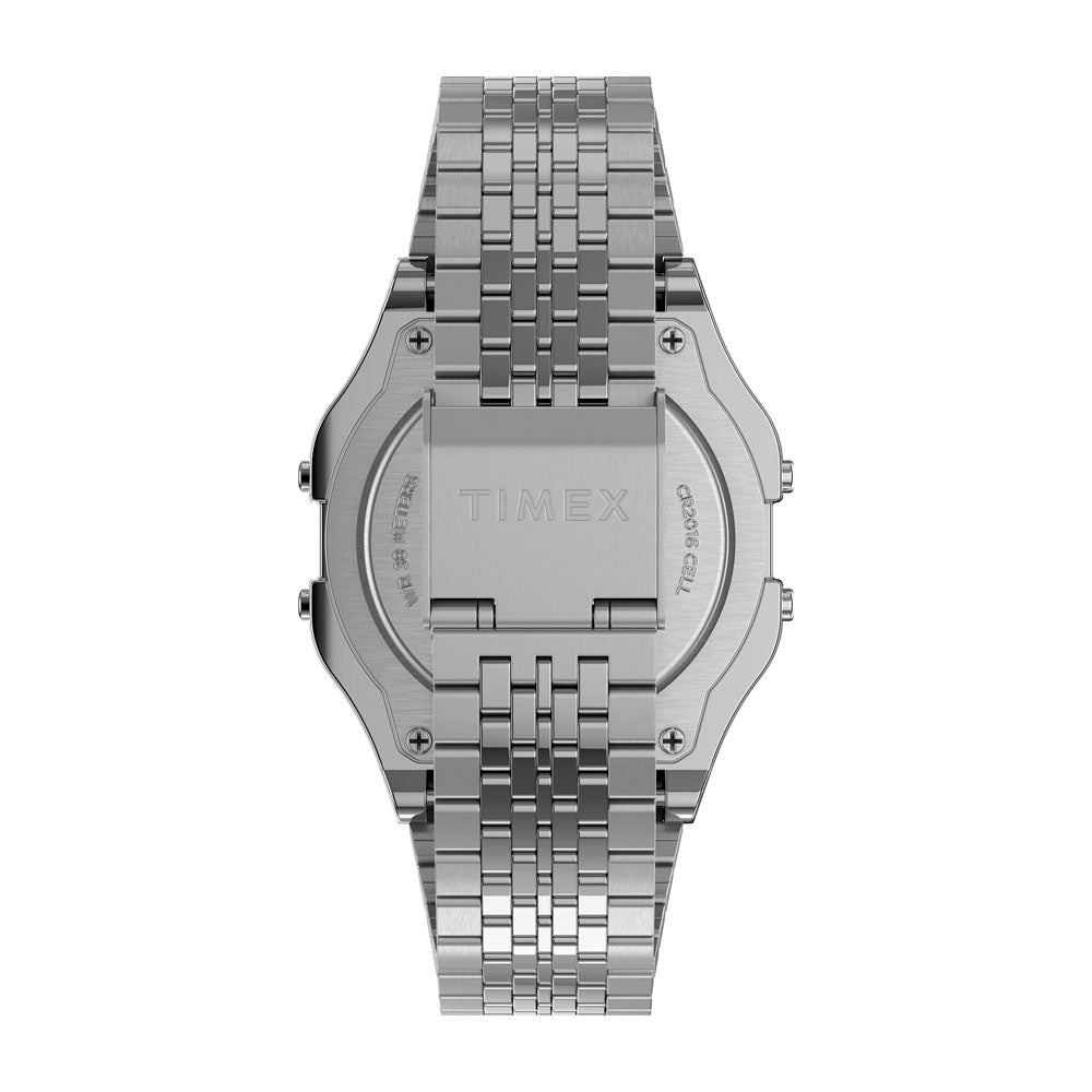 Timex T80  Digital 34mm Stainless Steel Band