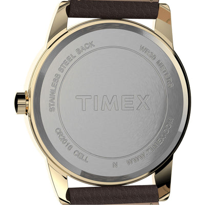 Timex Easy Reader Classic 3-Hand 38mm Leather Band