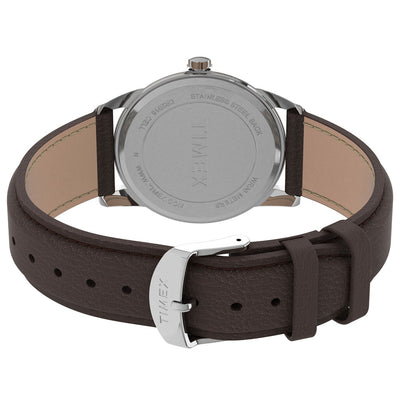 Timex Easy Reader Classic 3-Hand 38mm Leather Band