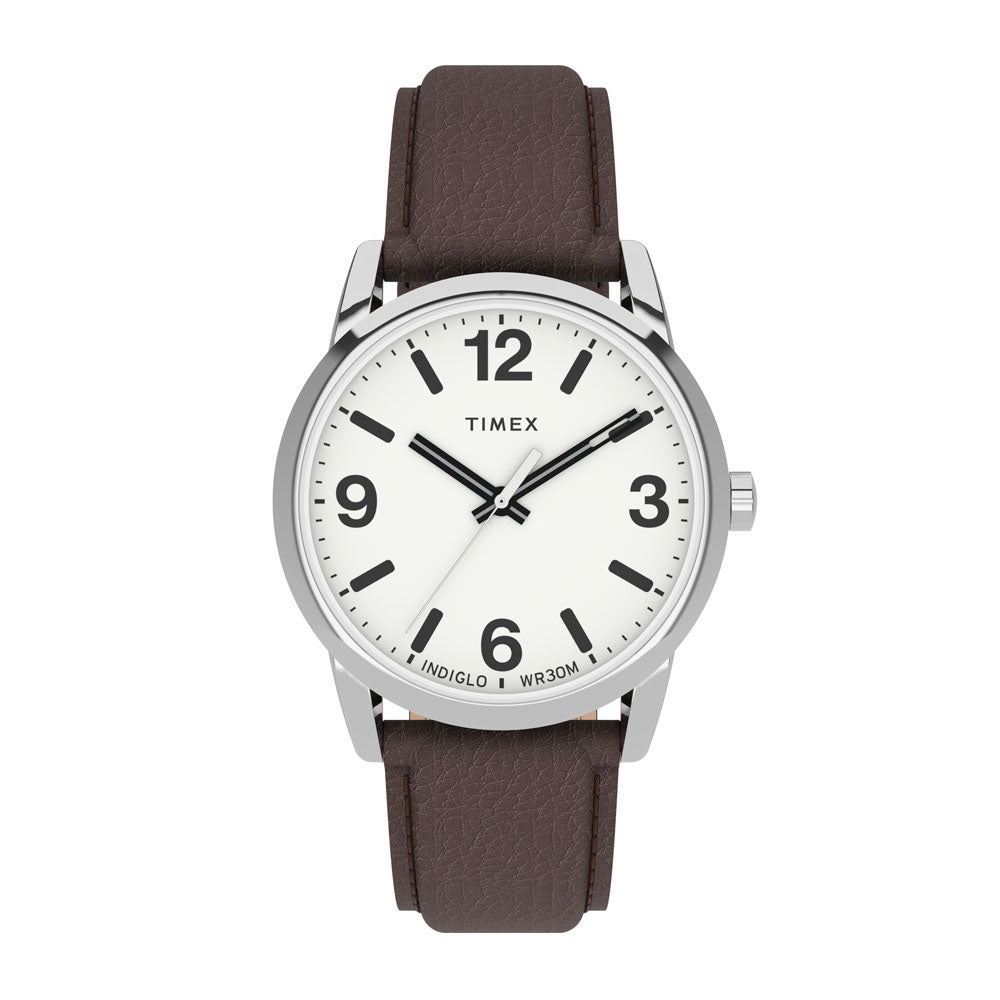 Timex Easy Reader Classic 3-Hand 38mm Leather Band