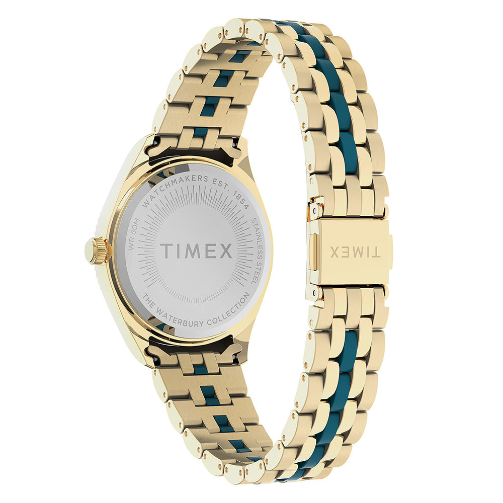 Timex Waterbury Legacy Day-Date 36mm Stainless Steel Band