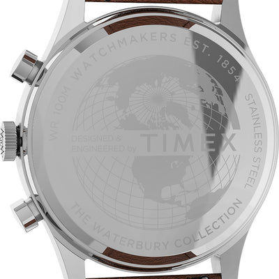 Timex Waterbury Traditional Chronograph 42mm Leather Band