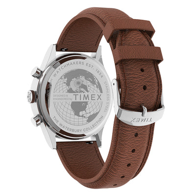 Timex Waterbury Traditional Chronograph 42mm Leather Band