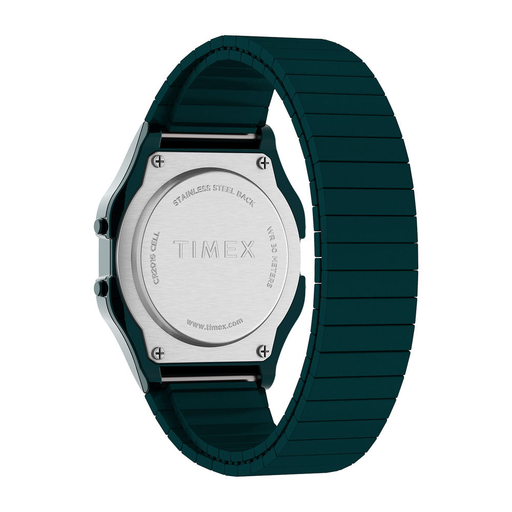 Timex T80  Digital 34mm Stainless Steel Band