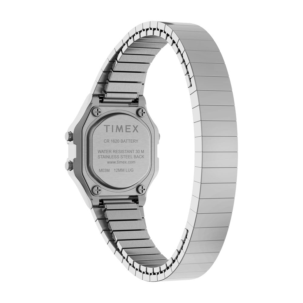 Timex T80  Digital 27mm Stainless Steel Band