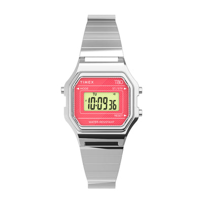 Timex T80  Digital 27mm Stainless Steel Band