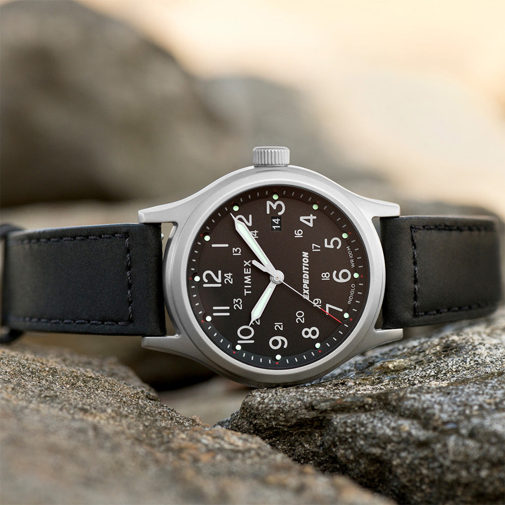 Timex Expedition Sierra Date 40mm Leather Band