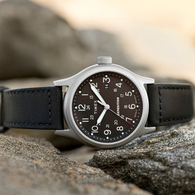 Timex Expedition Sierra Date 40mm Leather Band