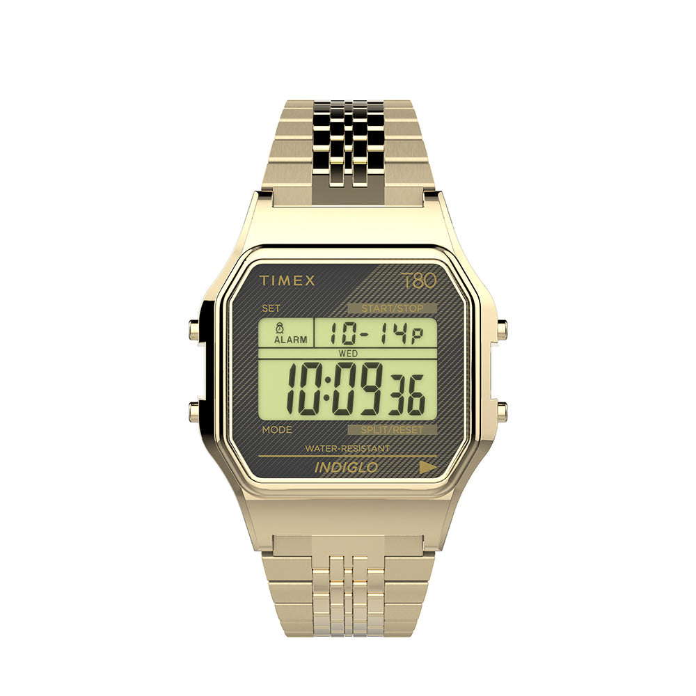 Timex T80 Digital 34mm Stainless Steel Band – Watch Republic PH