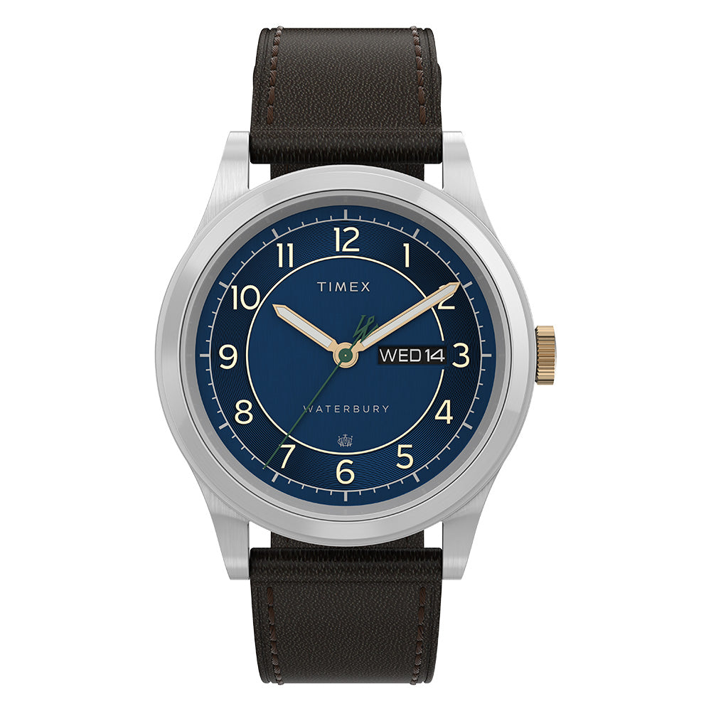 Timex Waterbury Traditional Day-Date 39mm Leather Band