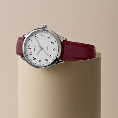 Timex Modern Easy Reader 3-Hand 32mm Leather Band