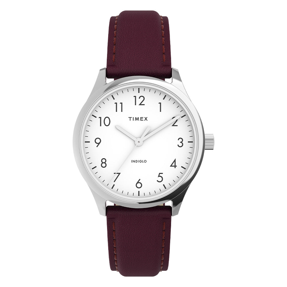 Timex Modern Easy Reader 3-Hand 32mm Leather Band