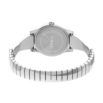 Timex Fashion Stretch Bangles 3-Hand 25mm Stainless Steel Band