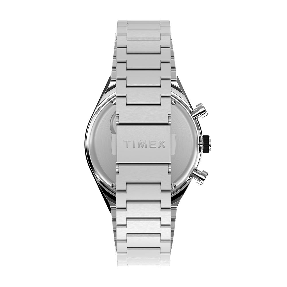 Timex Q Timex Gmt Chronograph 40mm Stainless Steel Band