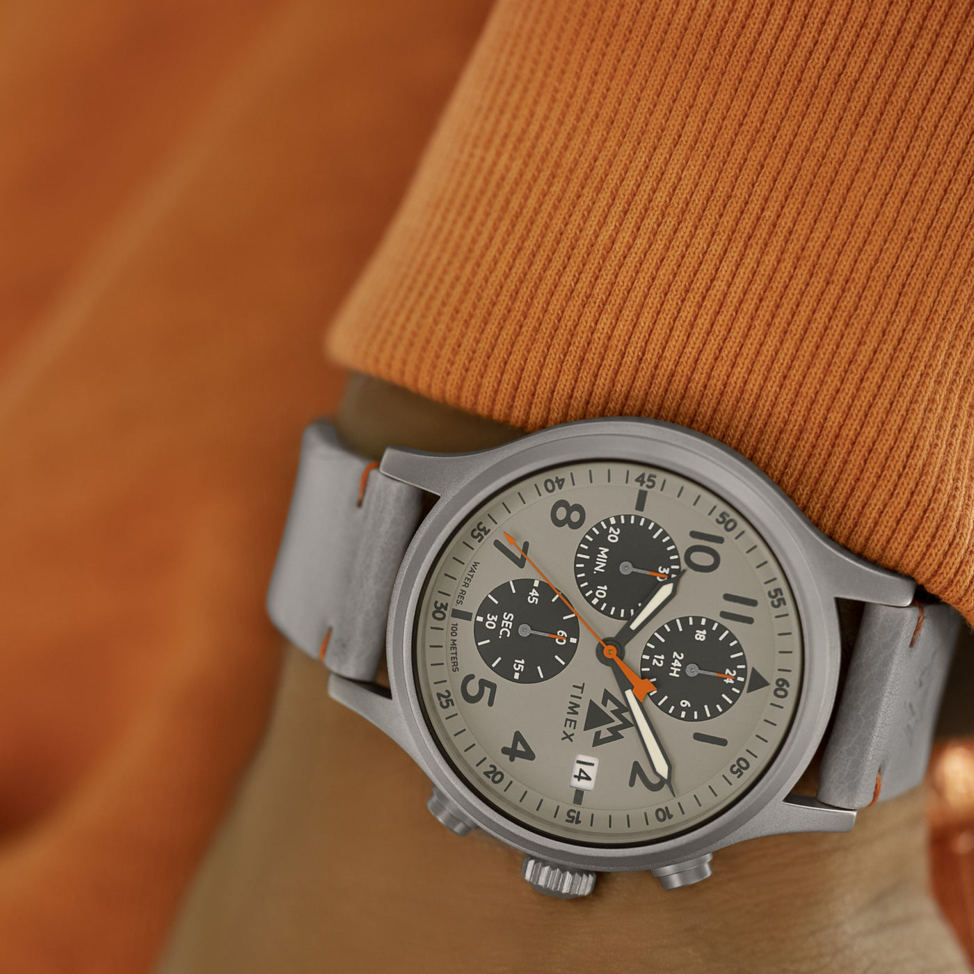 Timex Expedition North® Sierra Chronograph 42mm Leather Band