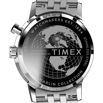 Timex Marlin Moon Phase Multifunction 40mm Stainless Steel Band