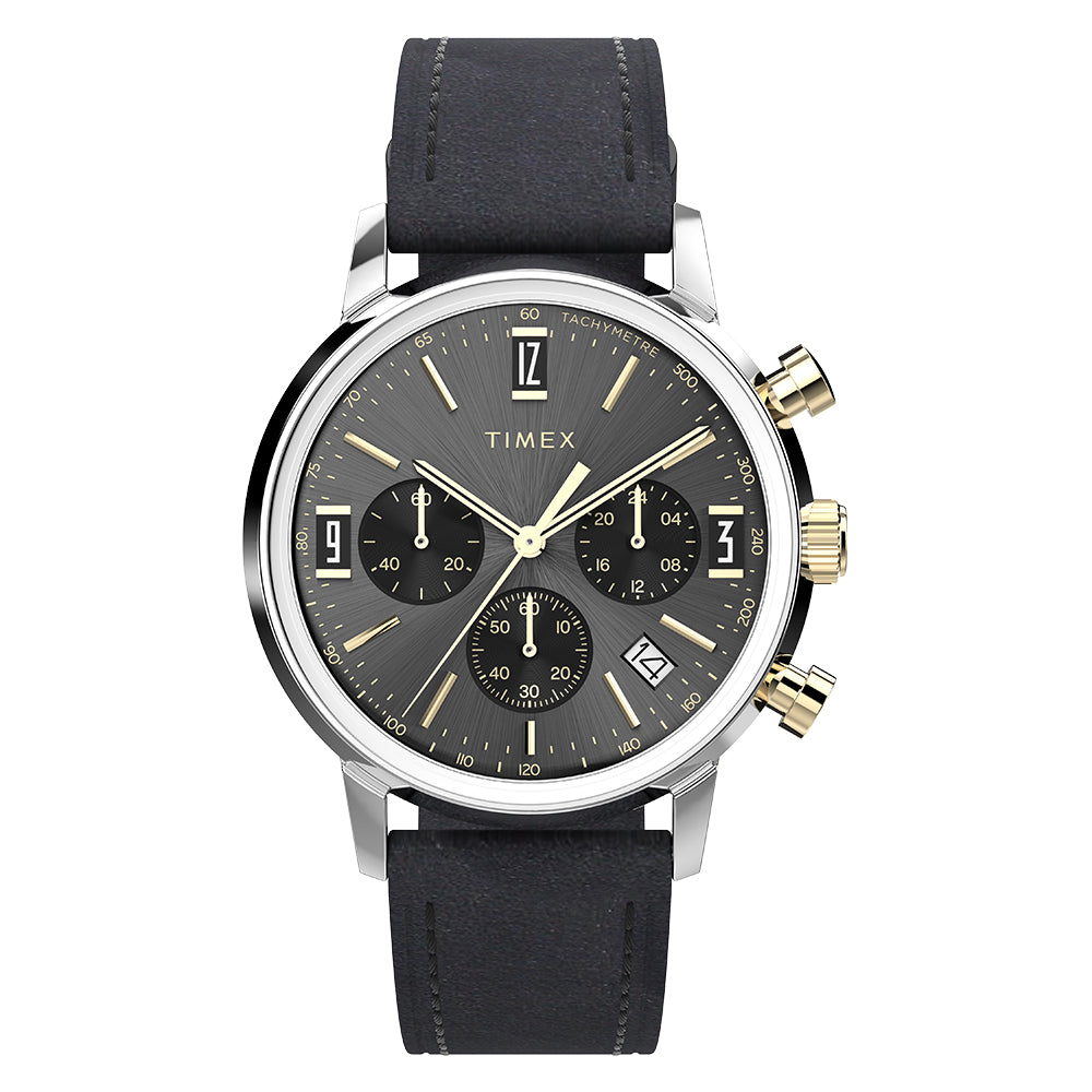 Timex Marlin Quartz Chronograph  40mm Leather Band