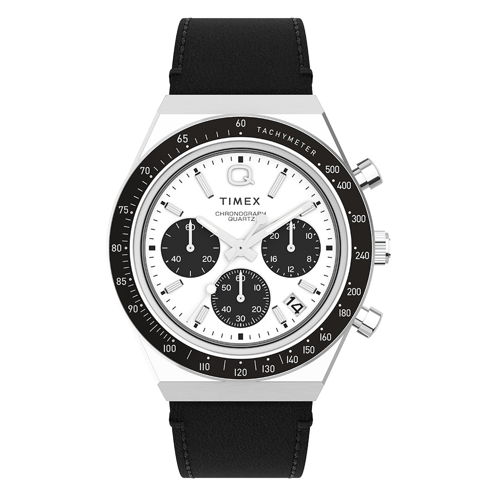 Timex Q Timex Chronograph 40mm Leather Band