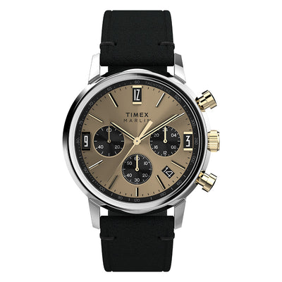 Timex Marlin Quartz  40mm Leather Band