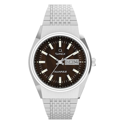 Timex Q Timex Day-Date 38mm Stainless Steel Band