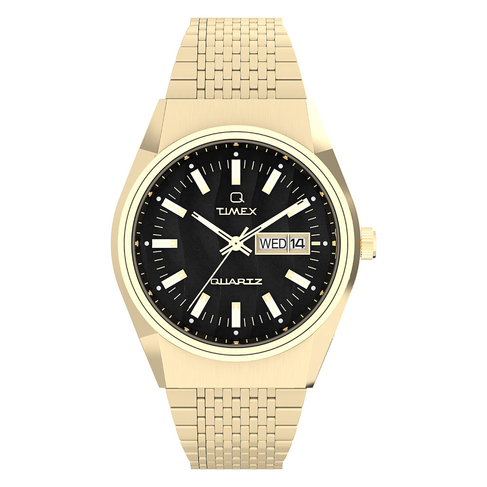 Timex Q Timex Day-Date 38mm Stainless Steel Band