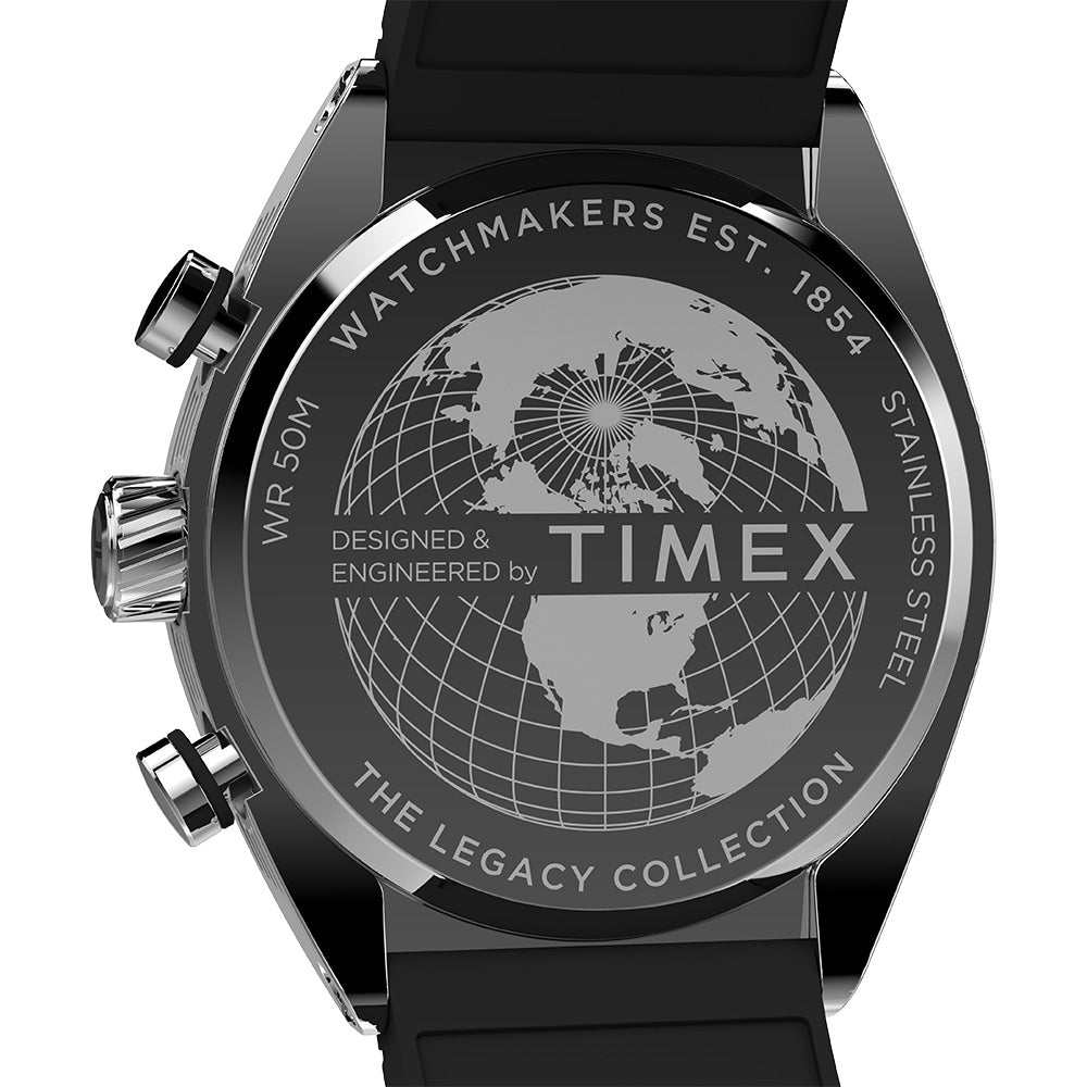 Timex Legacy Chronograph 42mm Rubber Band