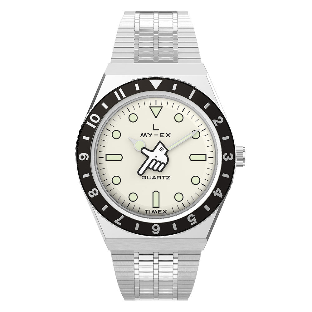 Timex Q Timex Seconde 3-Hand 38mm Stainless Steel Band