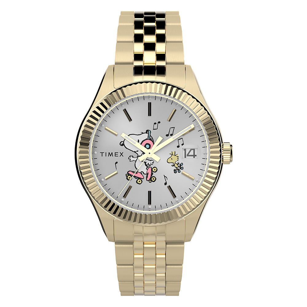 Timex Timex Legacy x Peanuts Date 34mm Stainless Steel Band