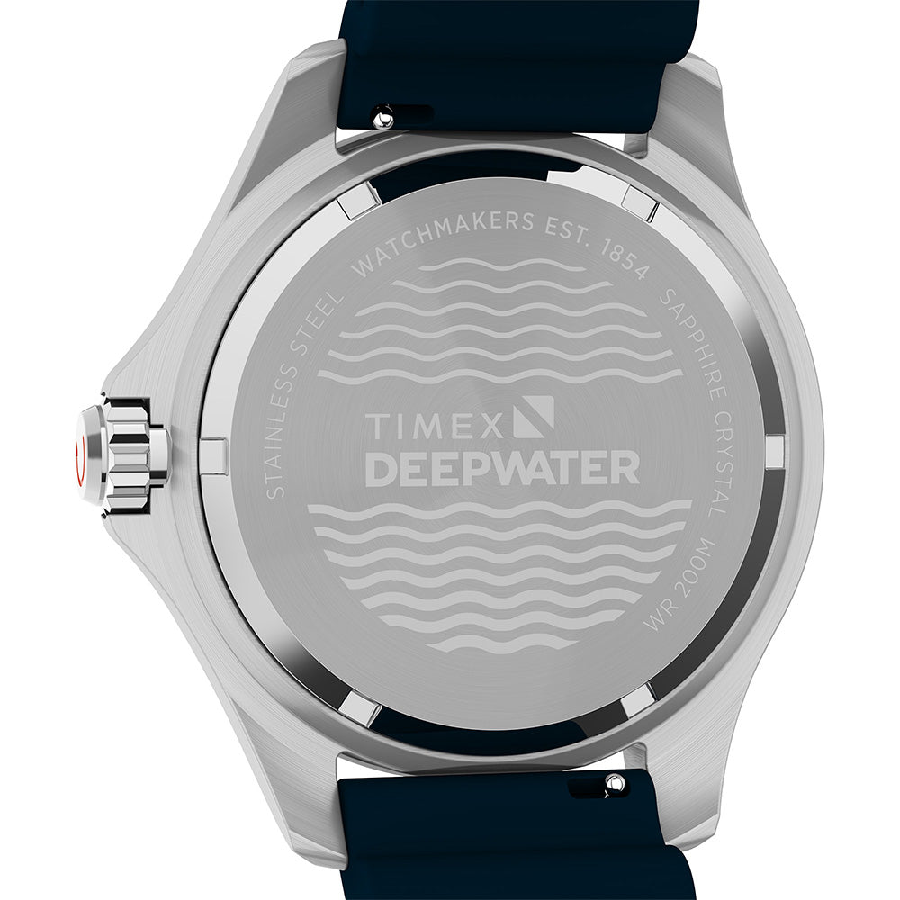 Timex Deepwater Meridian 200 Date 44mm Rubber Band