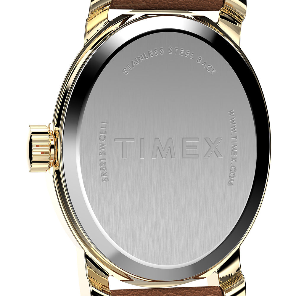 Timex Cavatina 3-Hand 18mm Leather Band