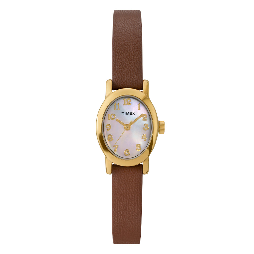 Timex Cavatina 3-Hand 18mm Leather Band