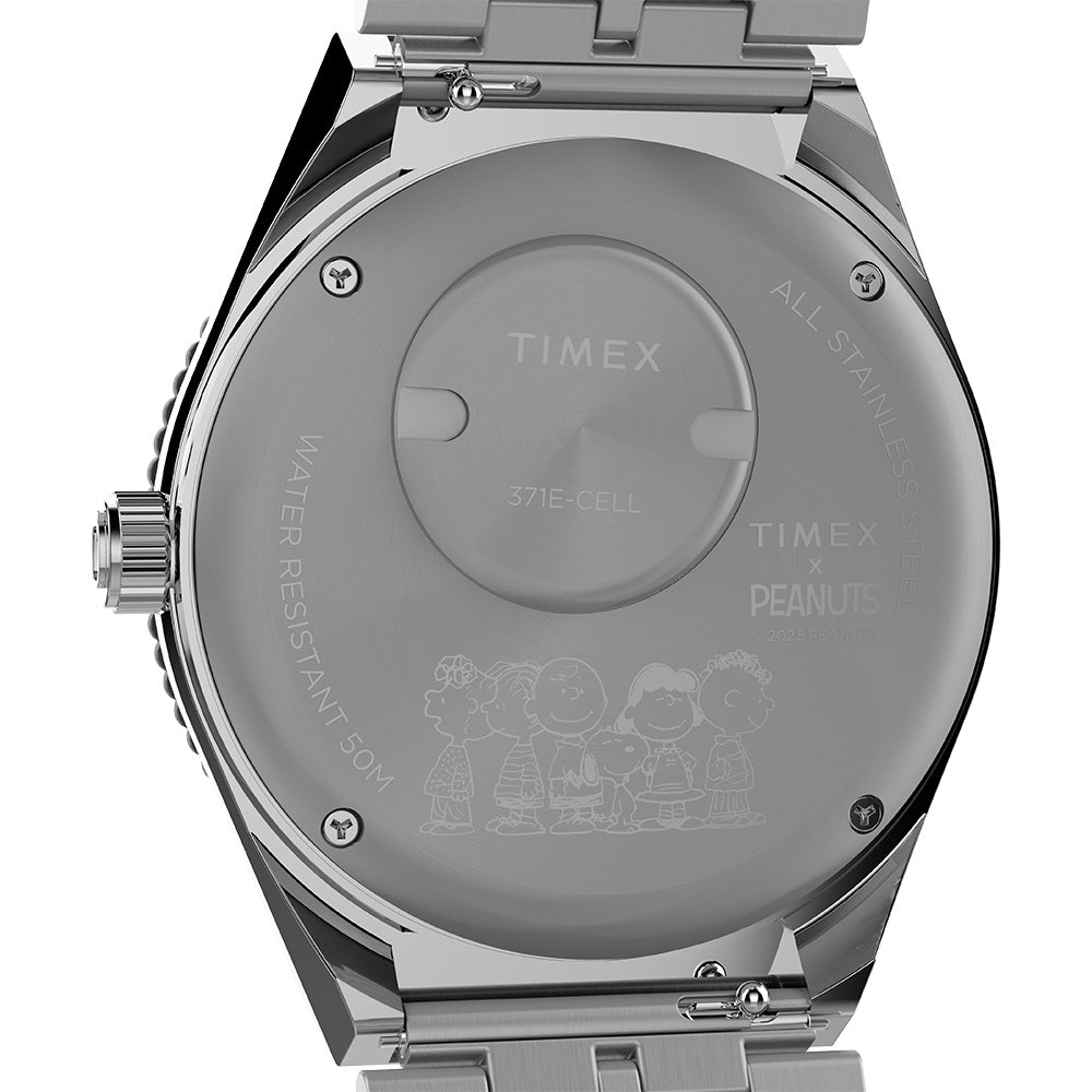 Timex Timex X Peanuts Q Timex® Gmt 38mm Stainless Steel Band