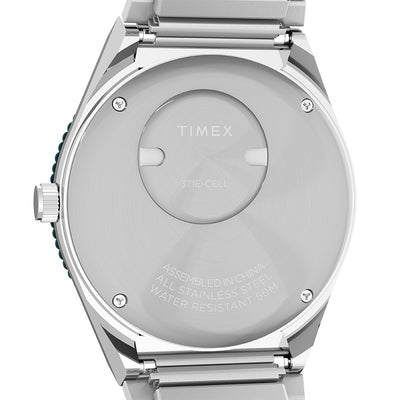 Timex Q Timex® Day-Date 36mm Stainless Steel Band