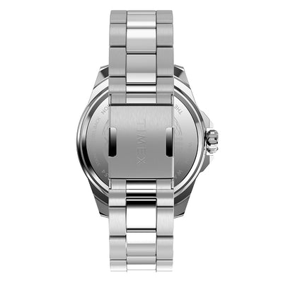 Timex Essex Avenue Day-Date 46mm Stainless Steel Band