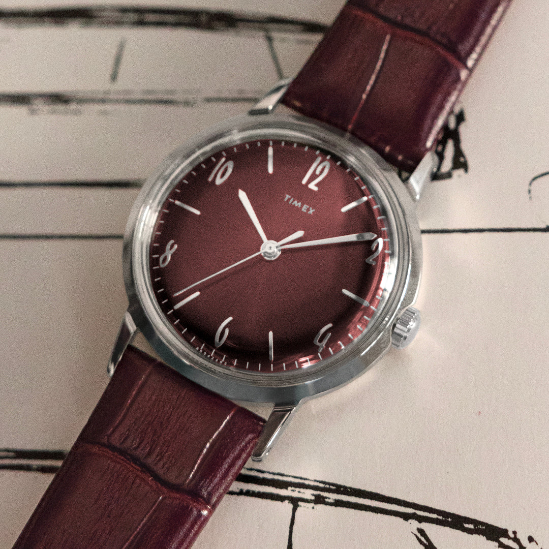 Timex Marlin  34mm Leather Band