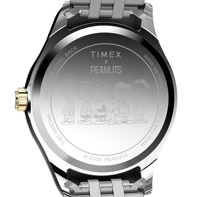 Timex Timex X Peanuts® Timex Legacy 3-Hand 34mm Stainless Steel Band