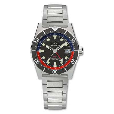 Timex Deepwater Reef 200 Gmt  40mm Stainless Steel Band