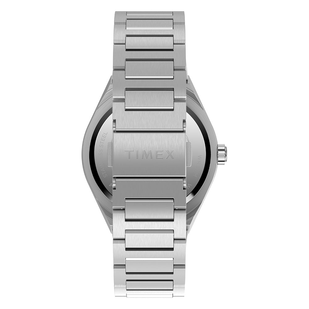 Timex Q Timex Continental  Gmt 39mm Stainless Steel Band