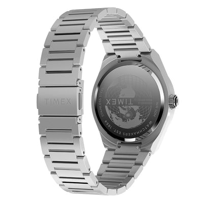 Timex Q Timex Continental  Gmt 39mm Stainless Steel Band