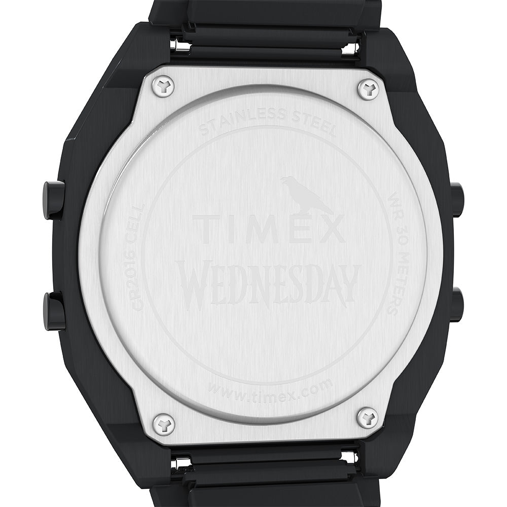 Timex Timex X Wednesday Digital 36mm Stainless Steel Band