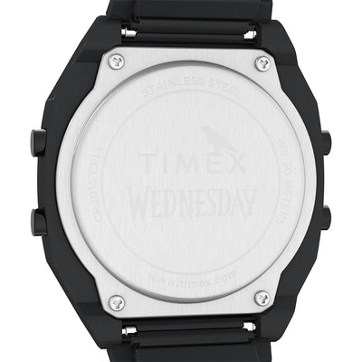 Timex Timex X Wednesday Digital 36mm Stainless Steel Band