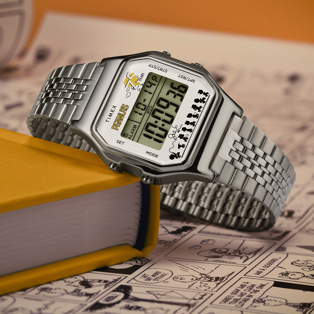 Timex Timex X Peanuts® T80 75Th Anniversary Edition Digital 34mm Stainless Steel Band