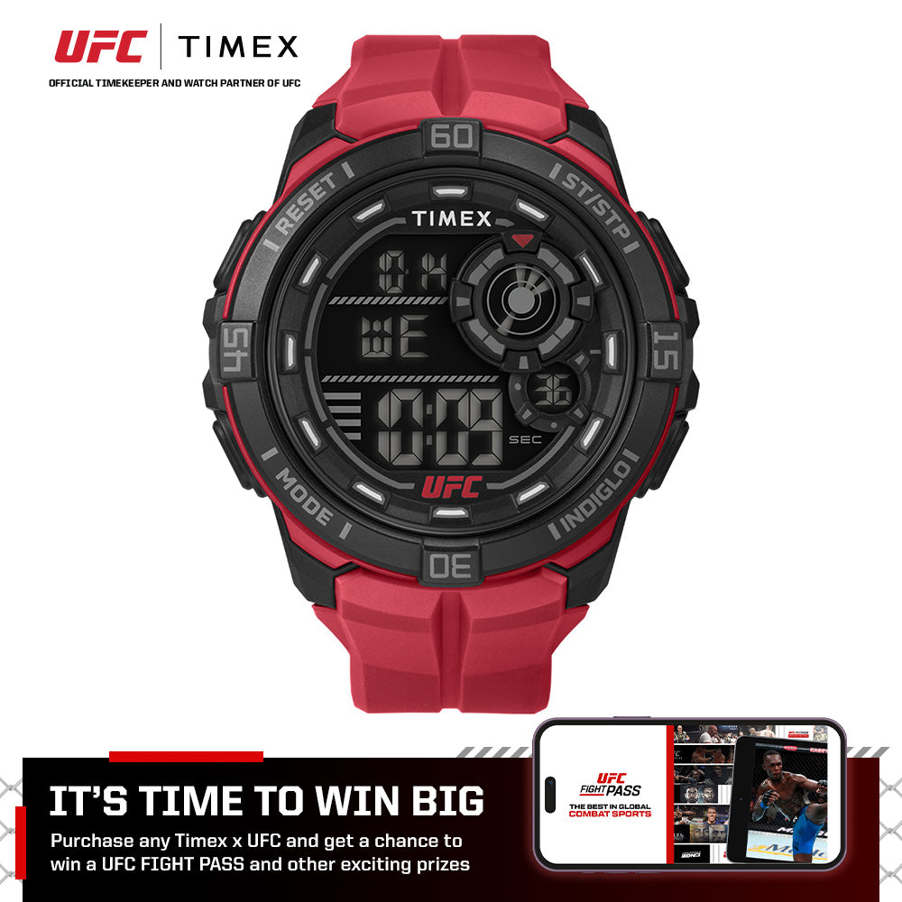 Timex UFC Rush Digital 52mm Leather Band