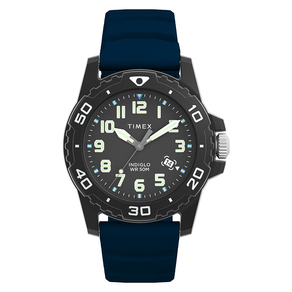 Timex Main Street 3-Hand 42mm Rubber Band