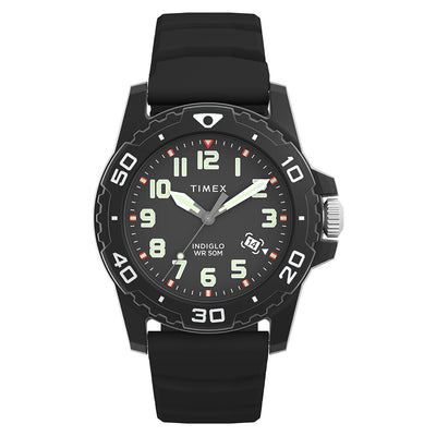 Timex Main Street 3-Hand 42mm Rubber Band