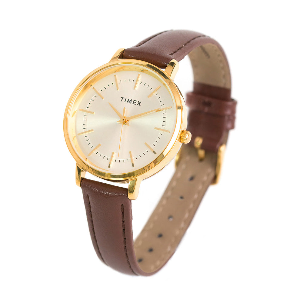 Timex Monroe 3-Hand 34mm Leather Band