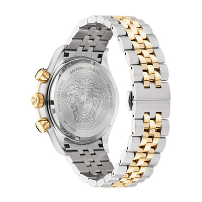 Versace Hellenyium 2-Hand 44mm Stainless Steel Band