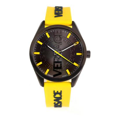 Versace V-Vertical 3-Hand 42mm Rubber Band